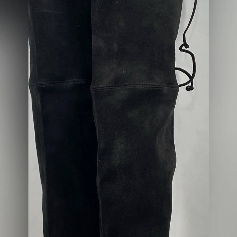 Stuart Weitzman Highland Block Heel Suede Over The Knee Boots size 9